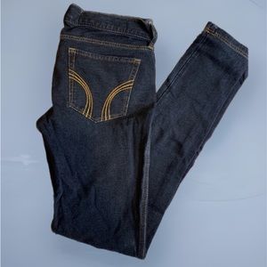 🍉Holister jeans, dark denim, skinny, social stretch, 3, soft, low rise